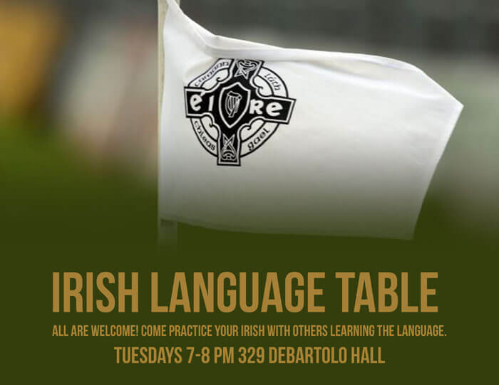 Irish Language Table Poster3