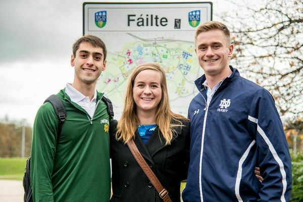 Three Students Pose In Dublin