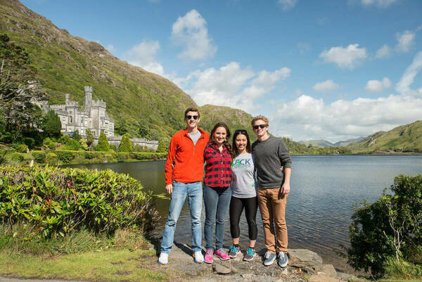 Students in Ireland as a part of the Inside Track program